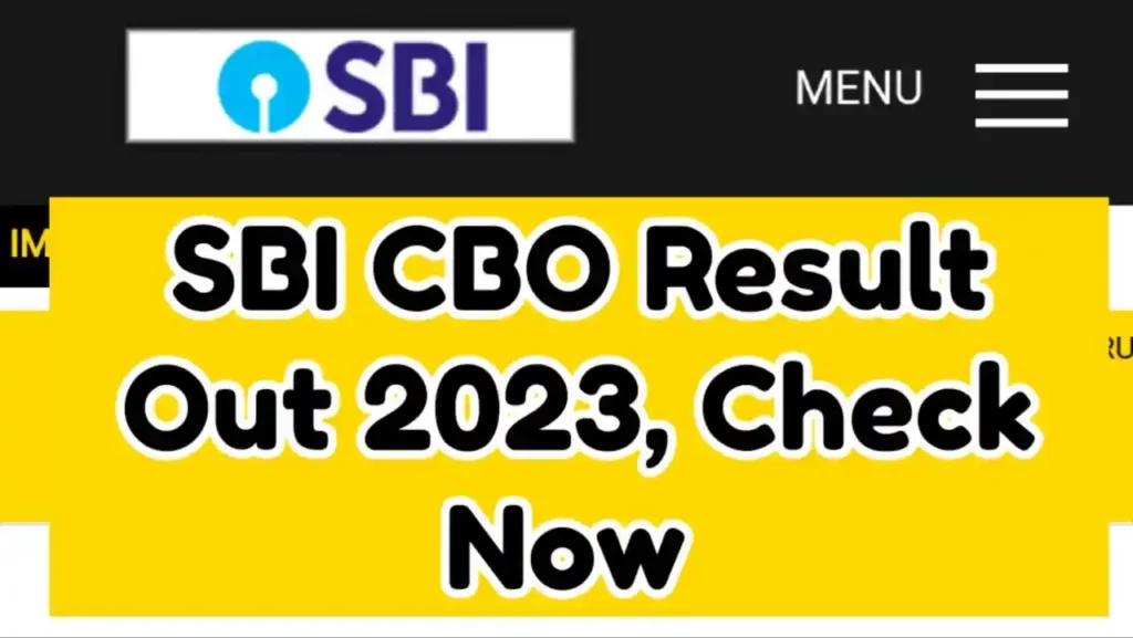 SBI CBO Result 2023